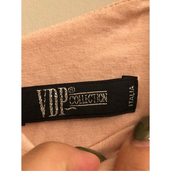 VDP Collection Mixed media tweed dress with gold accents size 42 Y2K Classic For - Picture 3 of 11